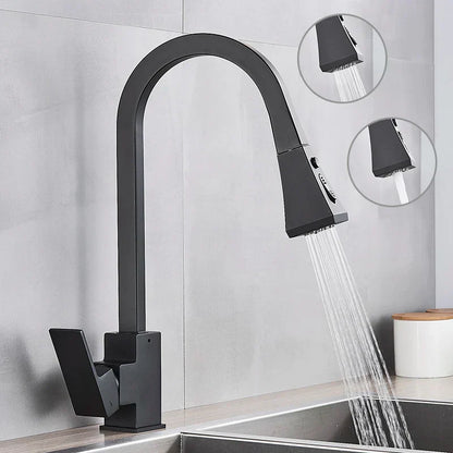 Modern Retractable Kitchen Faucet