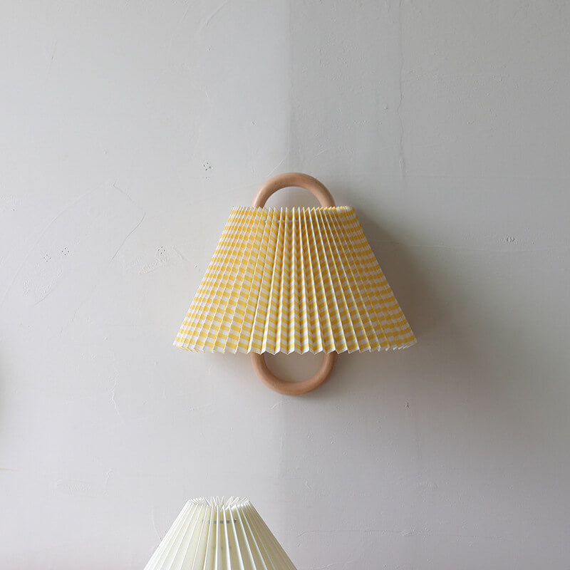 Contemporary Pleated Wall Lamp