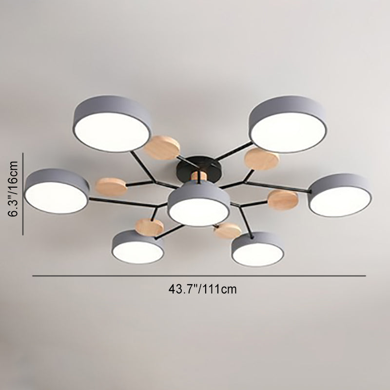 Round Nordic Ceiling Lamp