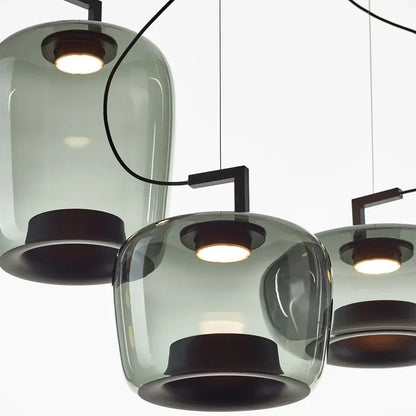 Creative glass hanging lamp