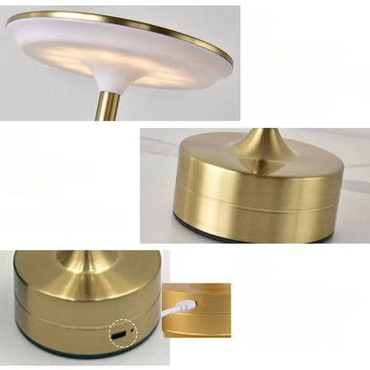 Amberlin Art Deco Brass Table Lamp