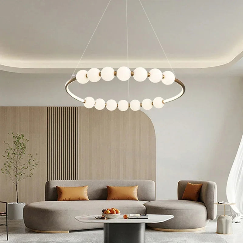 Acrylic Ball LED Chandelier