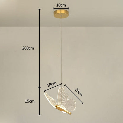 Modern Acrylic Butterfly Sconce