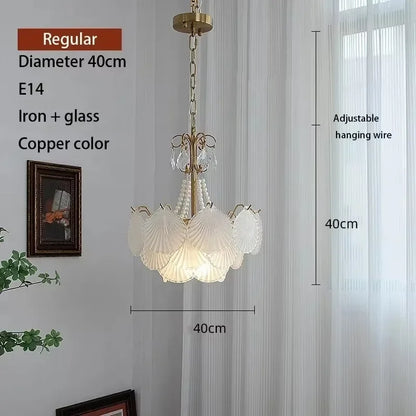 Shell Glass LED Chandelier