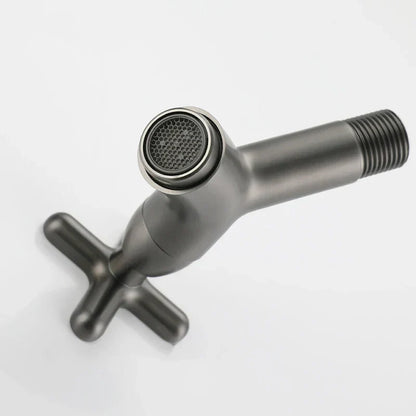 Wall-mounted brass cold water tap