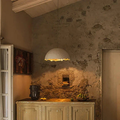 Half-moon LED pendant light