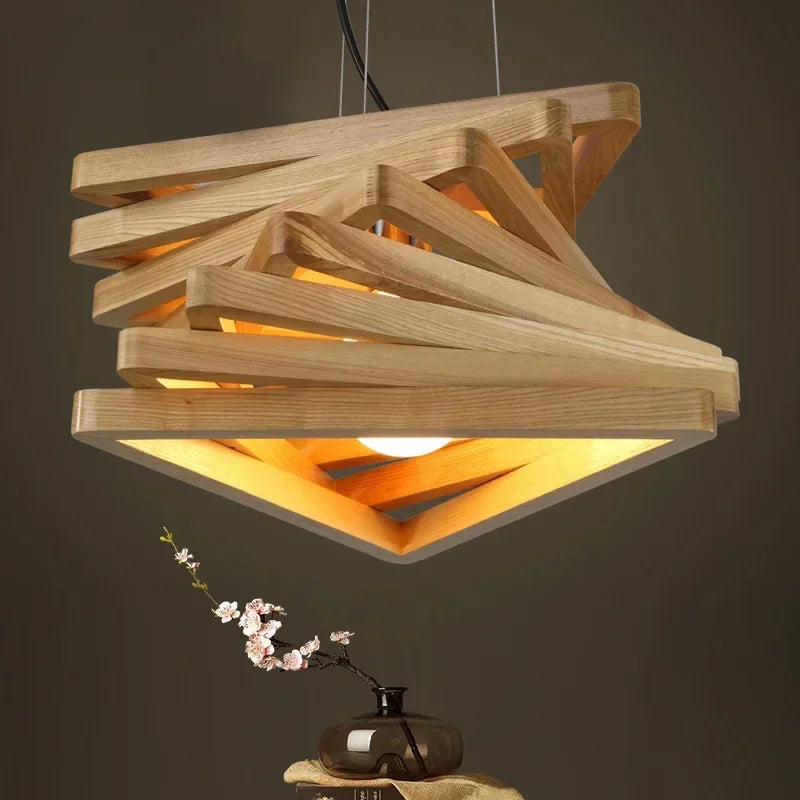 Nordic Wooden Design Lamp