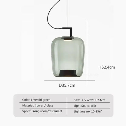 Creative glass hanging lamp
