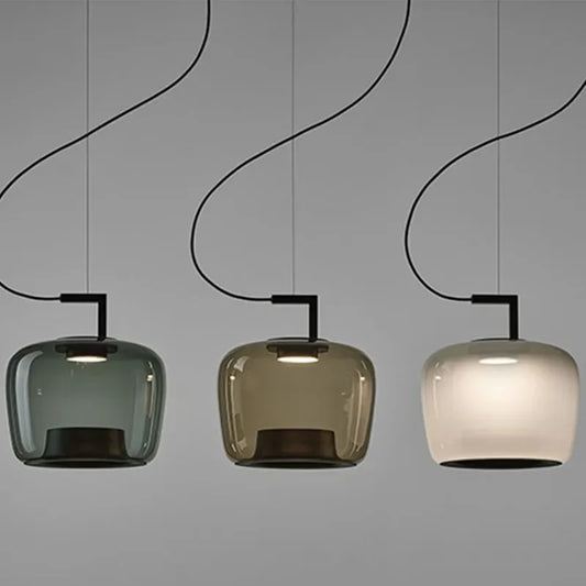 Creative glass hanging lamp