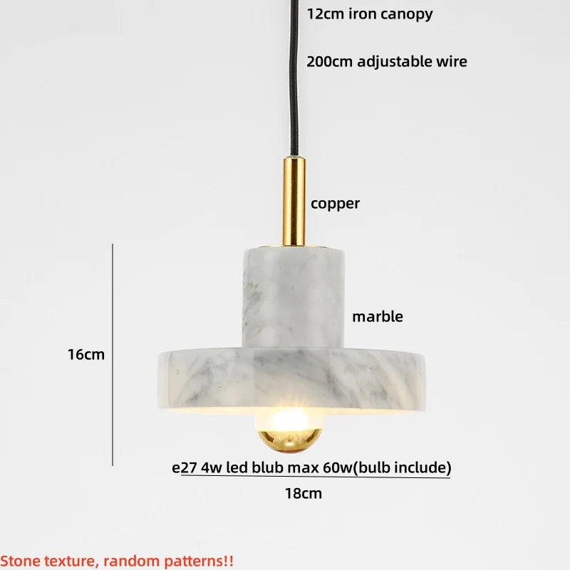 Elegant Marble Pendant Light