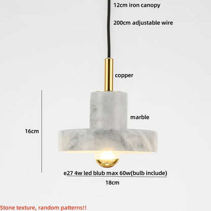 Elegant Marble Pendant Light