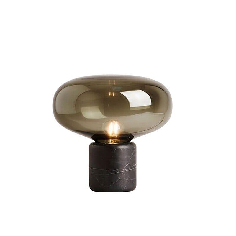 Marble Mushroom-Style Table Lamp