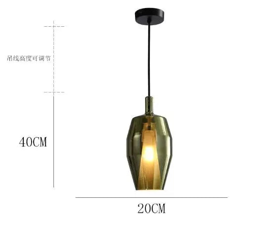 Nordic glass pendant light