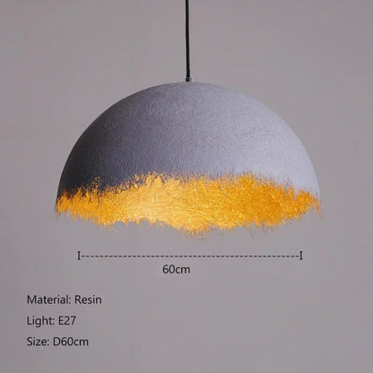 Half-moon LED pendant light