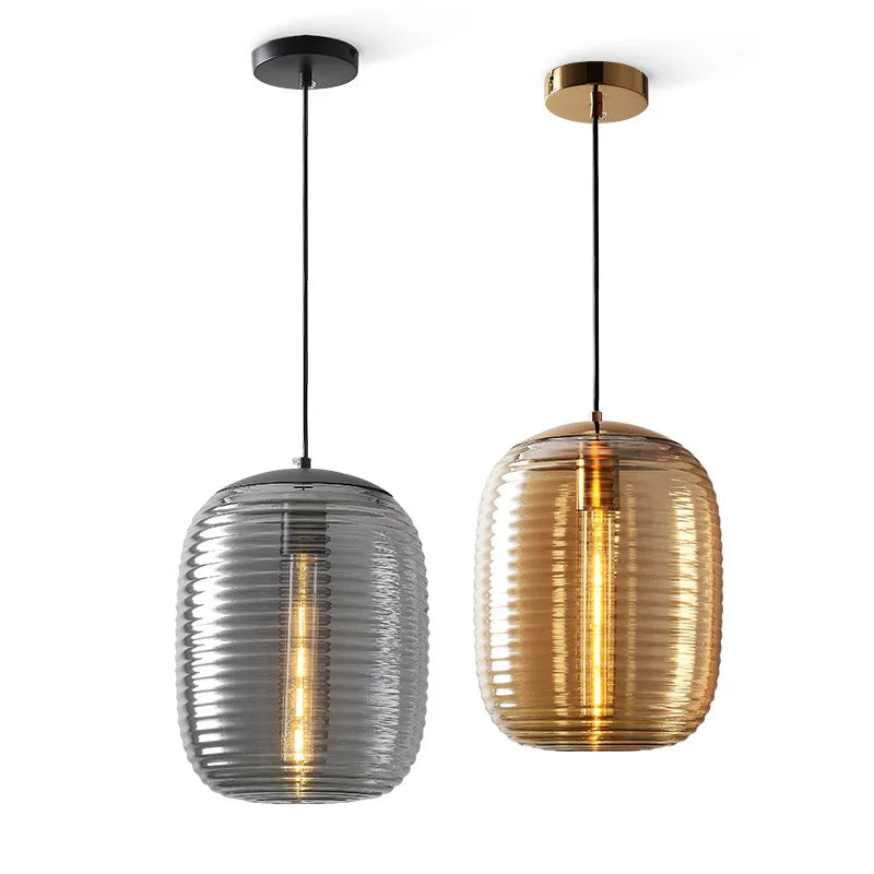Postmodern glass pendant lamp