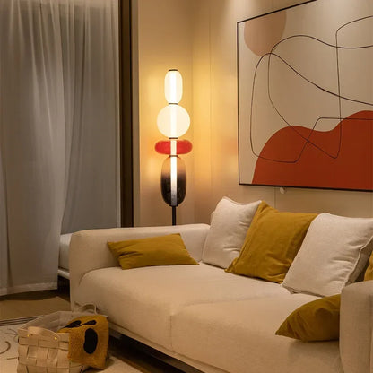 Designer Floor Lamp with Color Details
