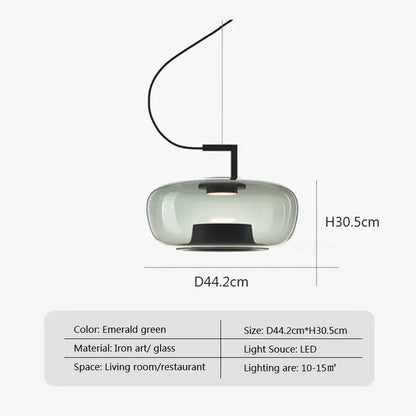 Creative glass hanging lamp