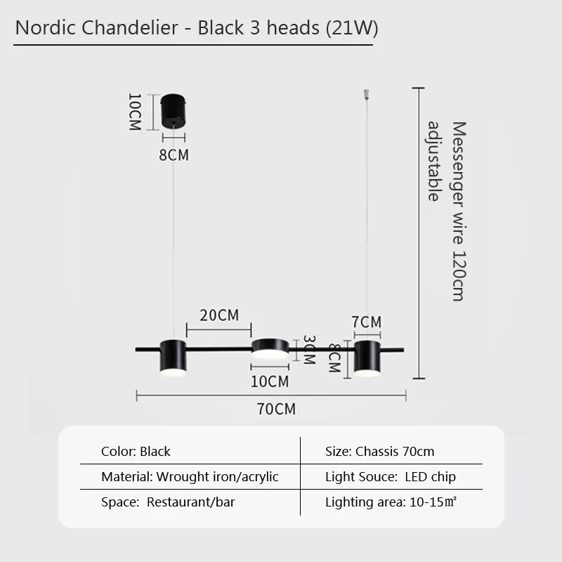 Modern Linear Pendant Light