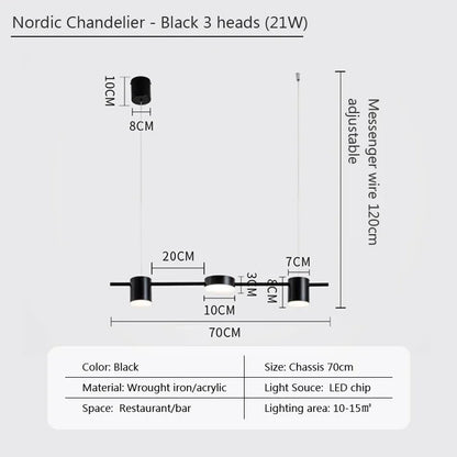 Modern Linear Pendant Light
