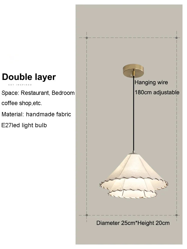 Scandinavian Fabric Pendant Lamp