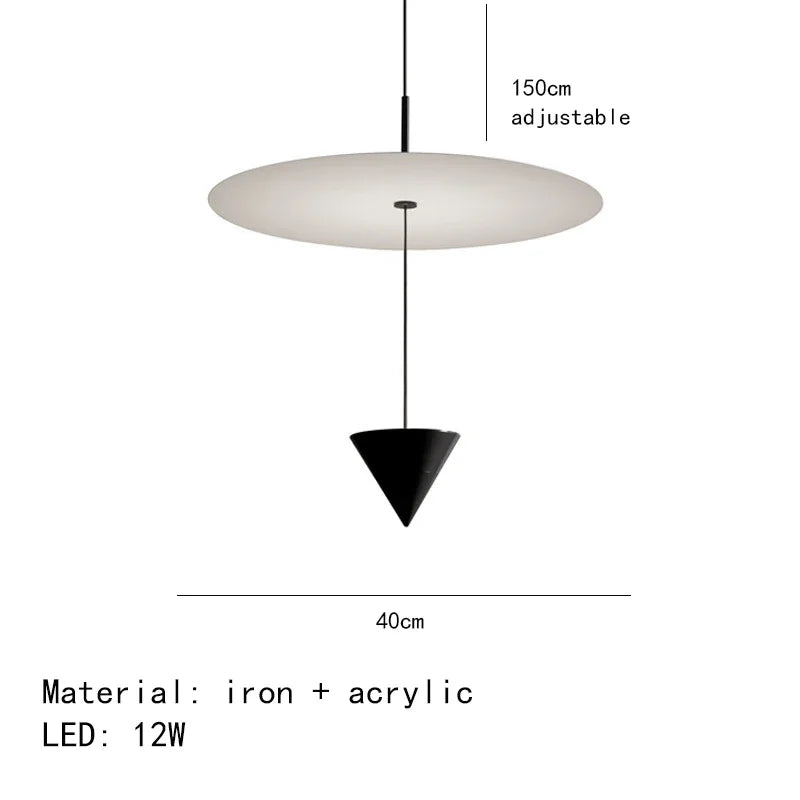 Stylish LED cone hanging light