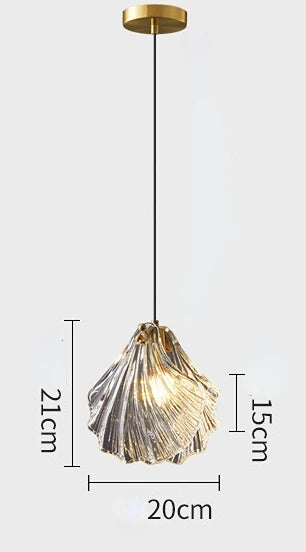 Elegant LED Shell Ceiling Light