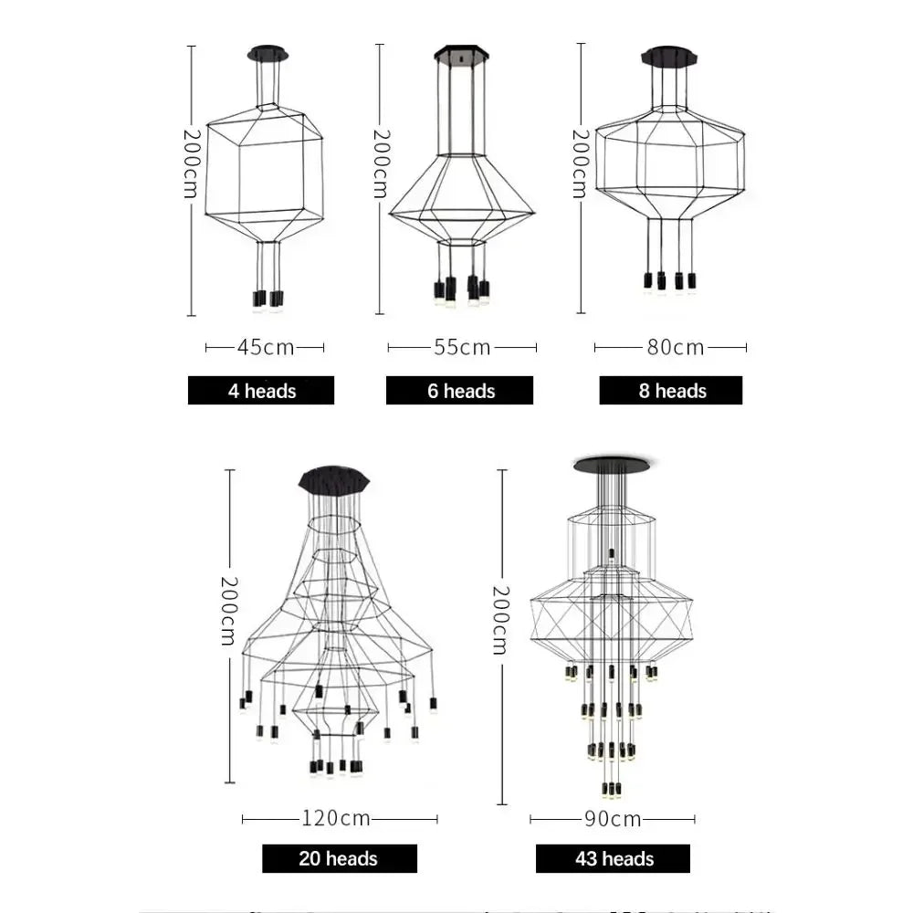 Elegant LED Long Hanging Lamp