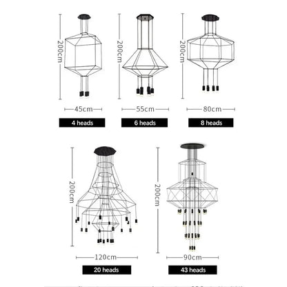 Elegant LED Long Hanging Lamp