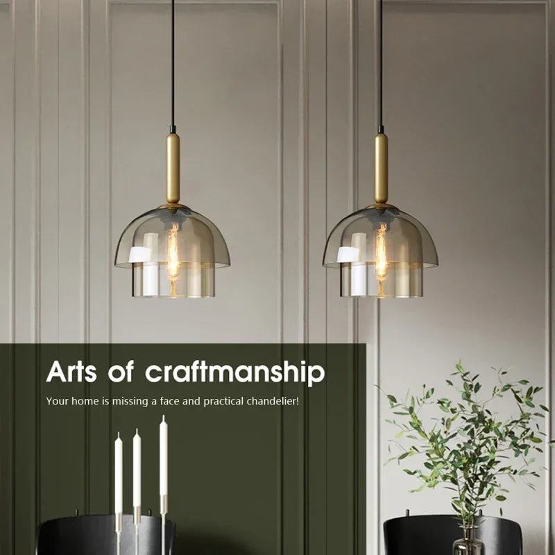 Nordic Elegance Glass Lamp