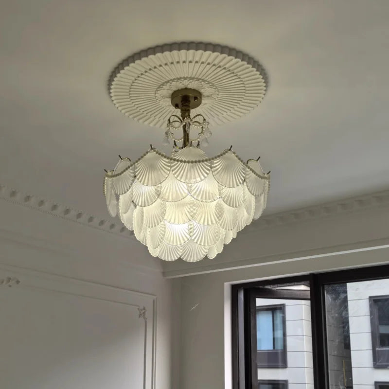 Shell Glass LED Chandelier