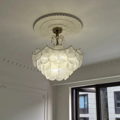 Shell Glass LED Chandelier