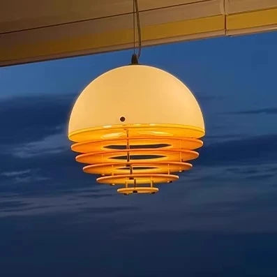 Orange Glass Pendant Light