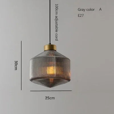 Loft Style Glass Pendant Light