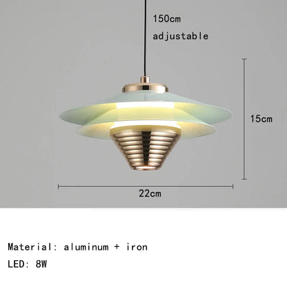 Aluminum LED pendant light