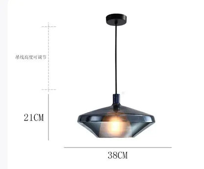 Nordic glass pendant light