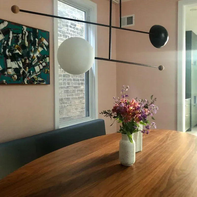 Geometric LED pendant light