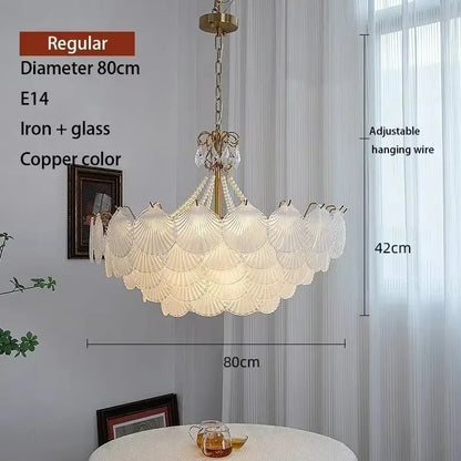 Shell Glass LED Chandelier