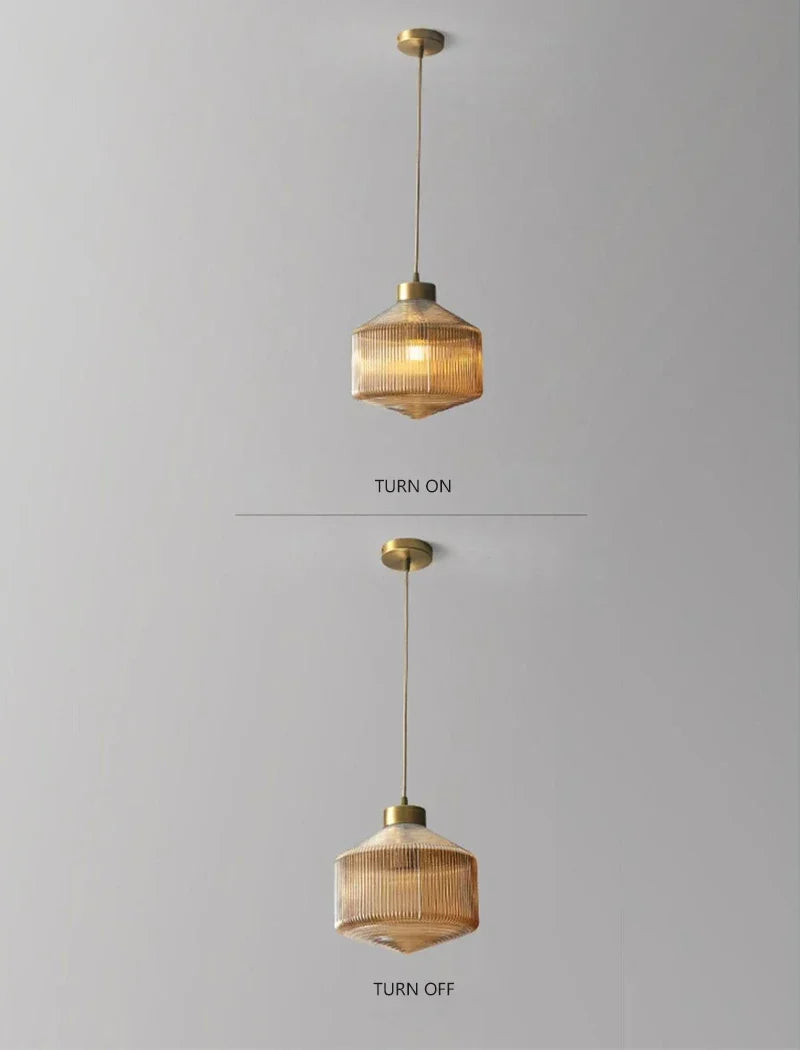 Loft Style Glass Pendant Light