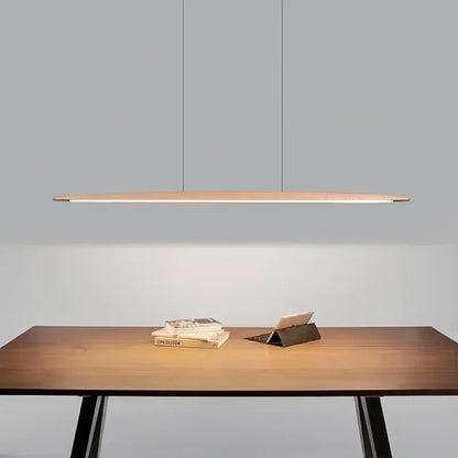 Minimalist wooden pendant light