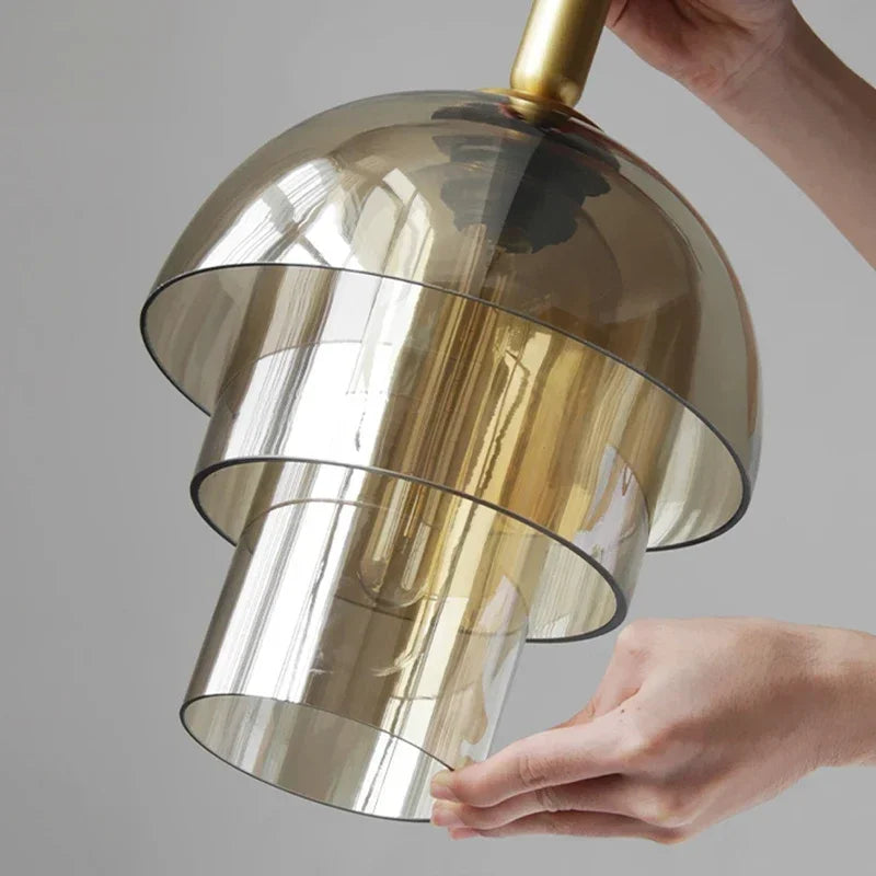 Nordic Elegance Glass Lamp