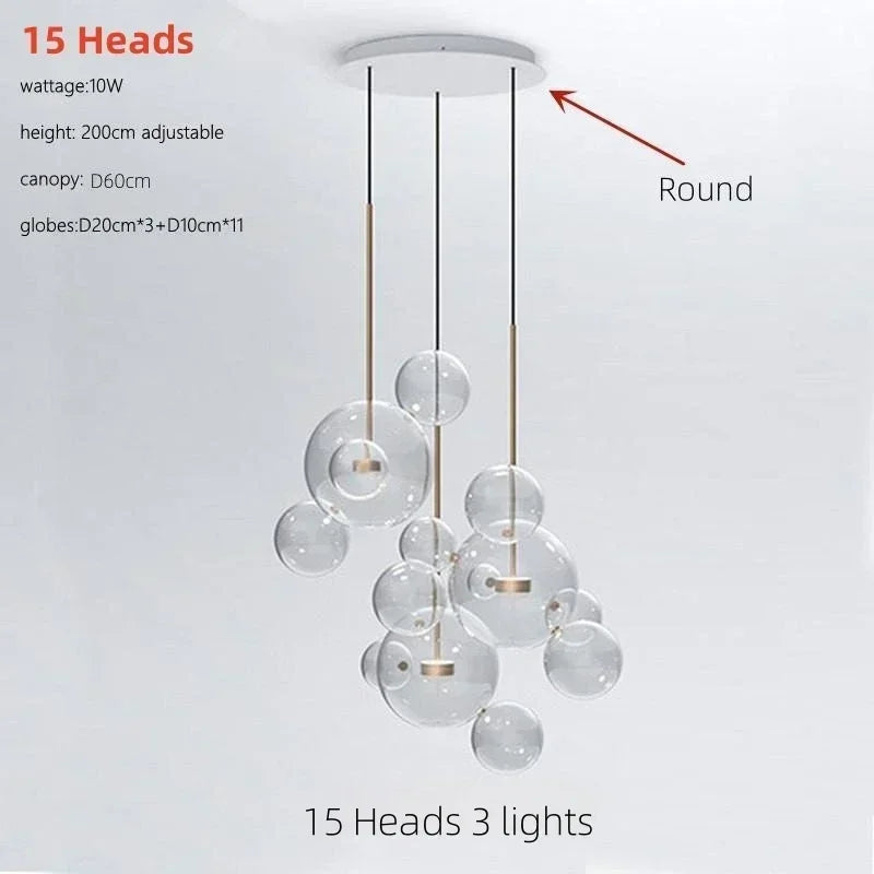 Italian Glass Chandelier