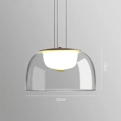 Transparent Glass Hanging Lamp