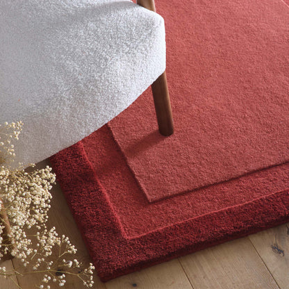 Marvella modern wool border rug
