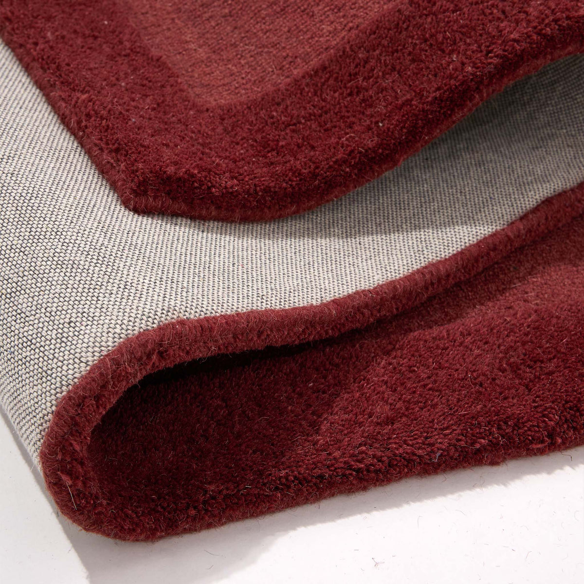 Marvella modern wool border rug