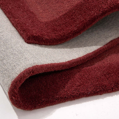 Marvella modern wool border rug
