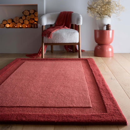 Marvella modern wool border rug