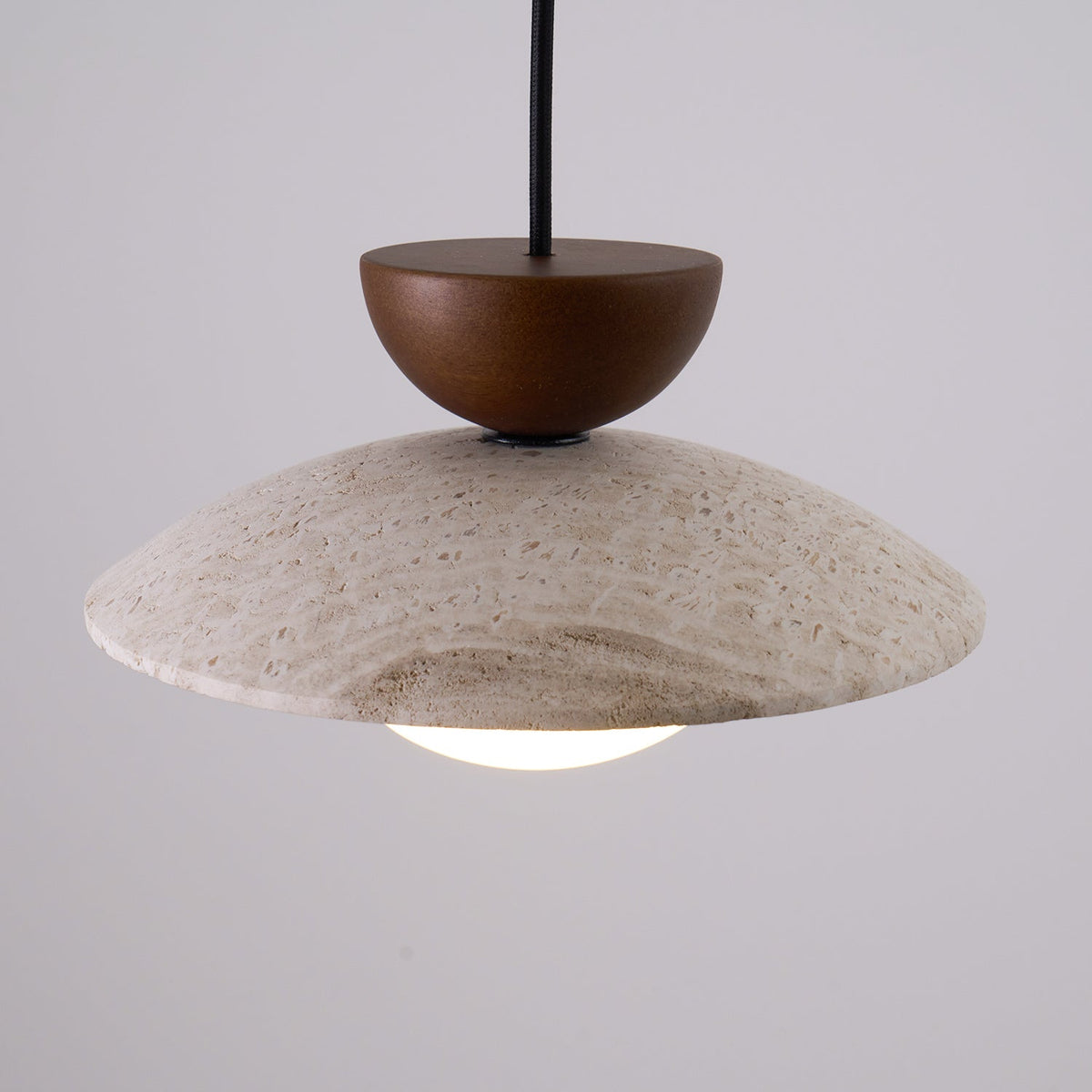 Modern Travertine Glass Pendant Light