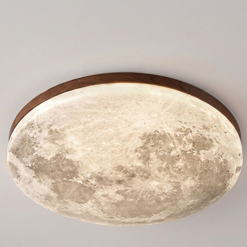 Moon-Inspired Art Deco Ceiling Light