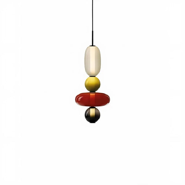 Nordic colourful glass pendant light