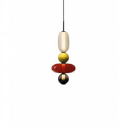 Nordic colourful glass pendant light